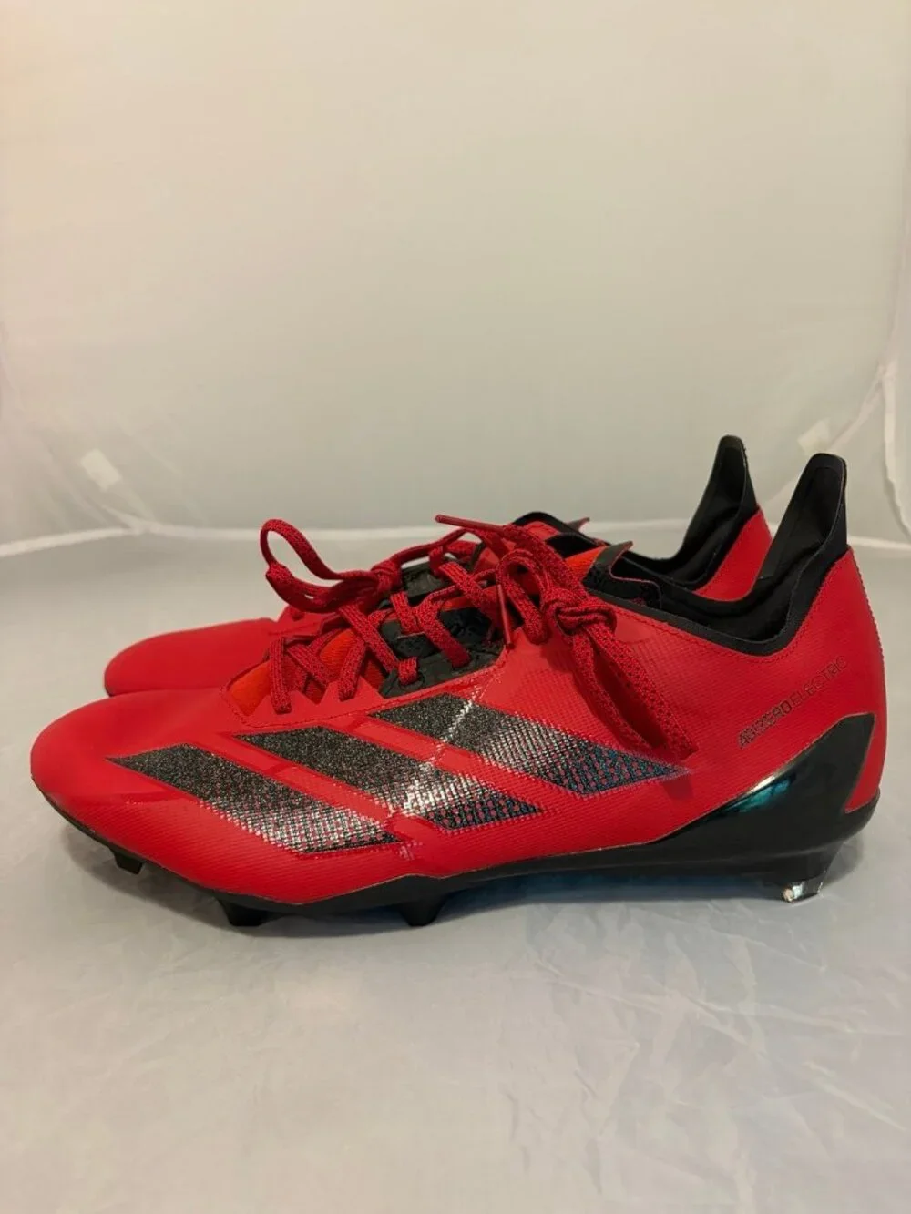 Adidas Adizero Electric II power red black men’s football cleats sz 13 JH8744